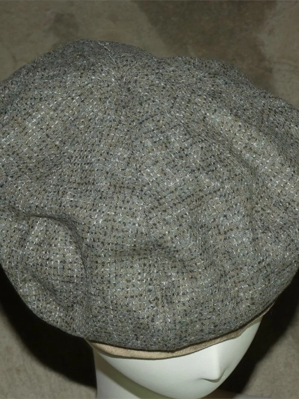 Shelby Beret Cap - Taupe Grey Color